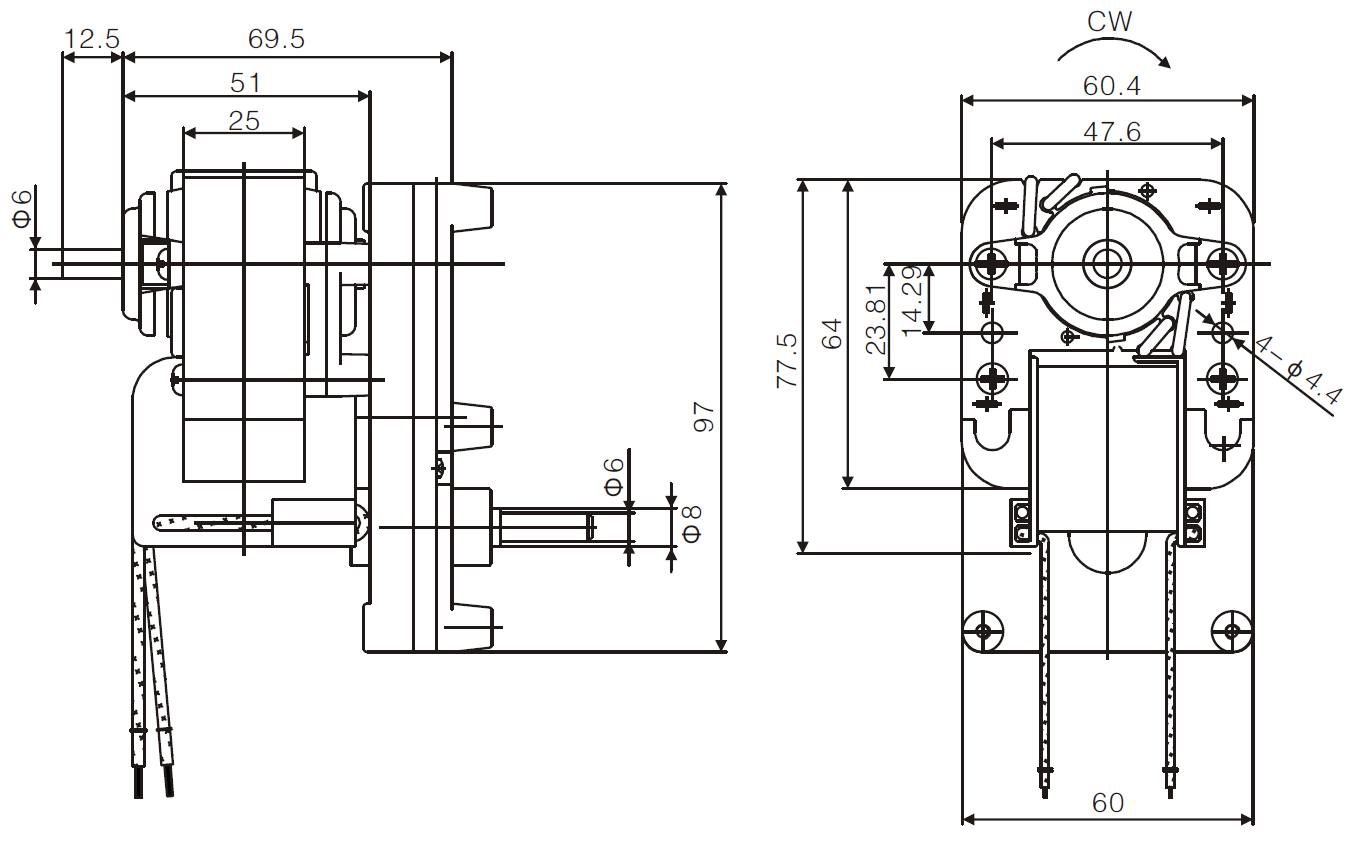 auger gear motor drawing 1