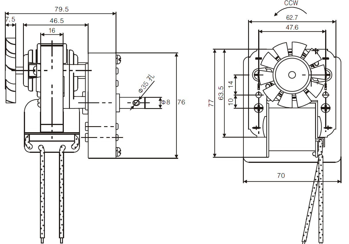 auger gear motor drawing 2