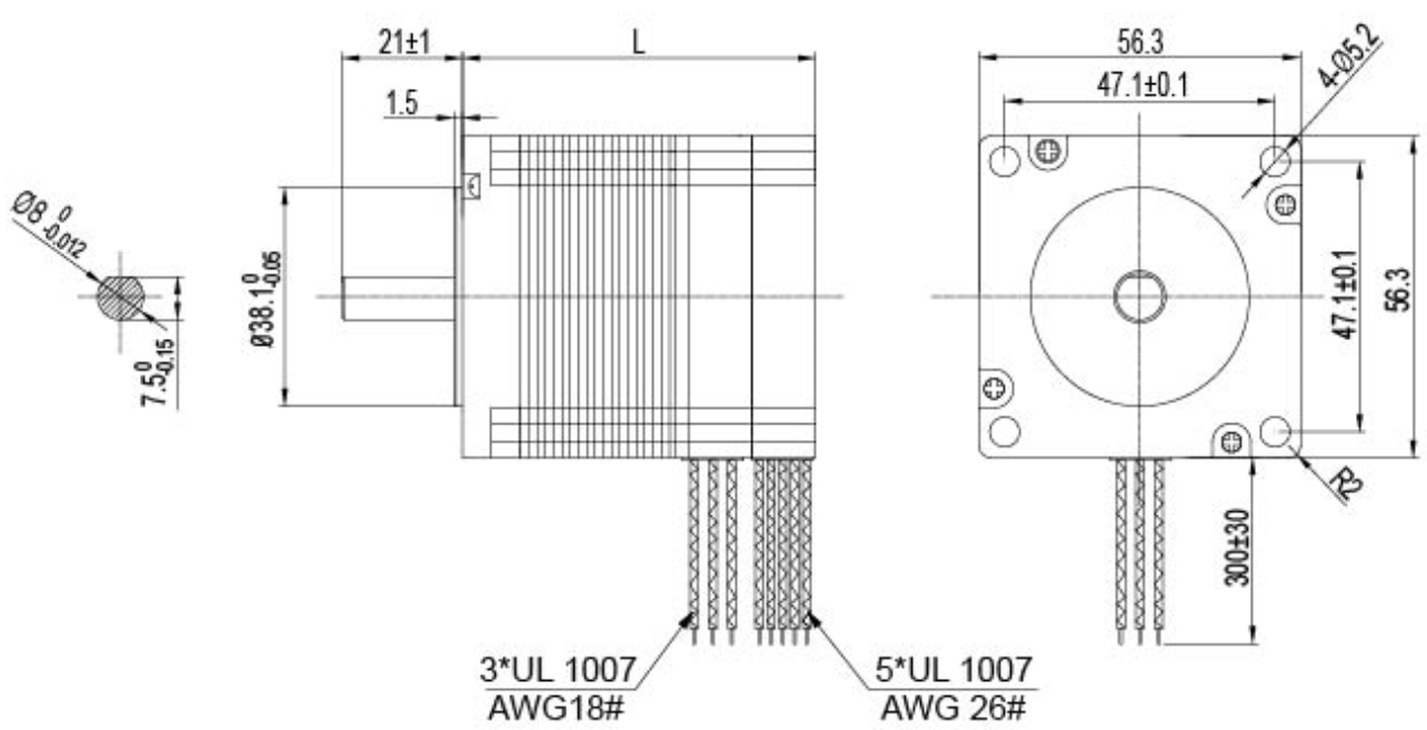 NEMA 23 Brushless DC Servo Motor NEMA Stepper Motors, PSC Motors